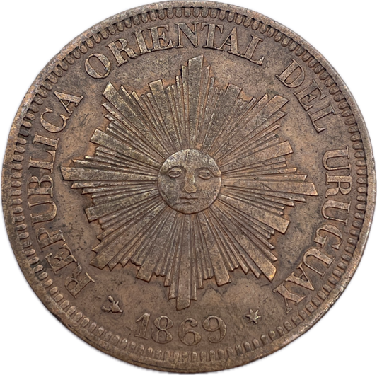Uruguay - 1869 H - 4 Centésimos