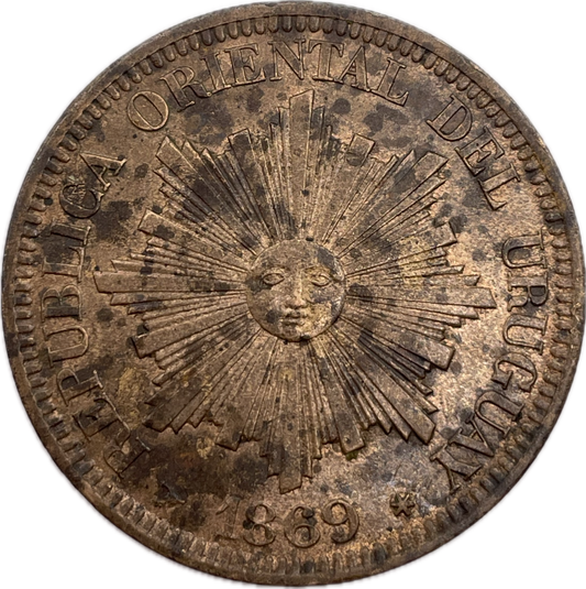 Uruguay - 1869 H - 4 Centésimos - Sin Circular