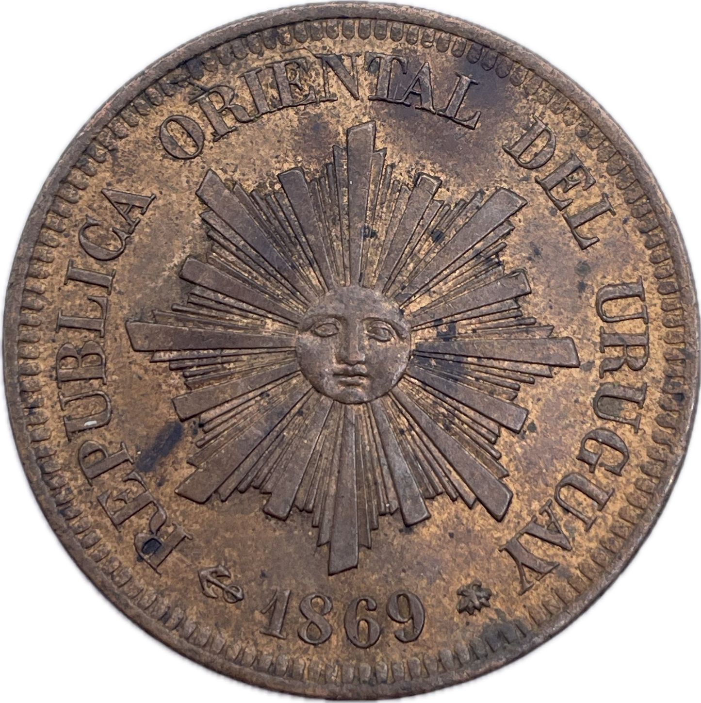 Uruguay - 1869 A - 2 Centésimos - Sin Circular