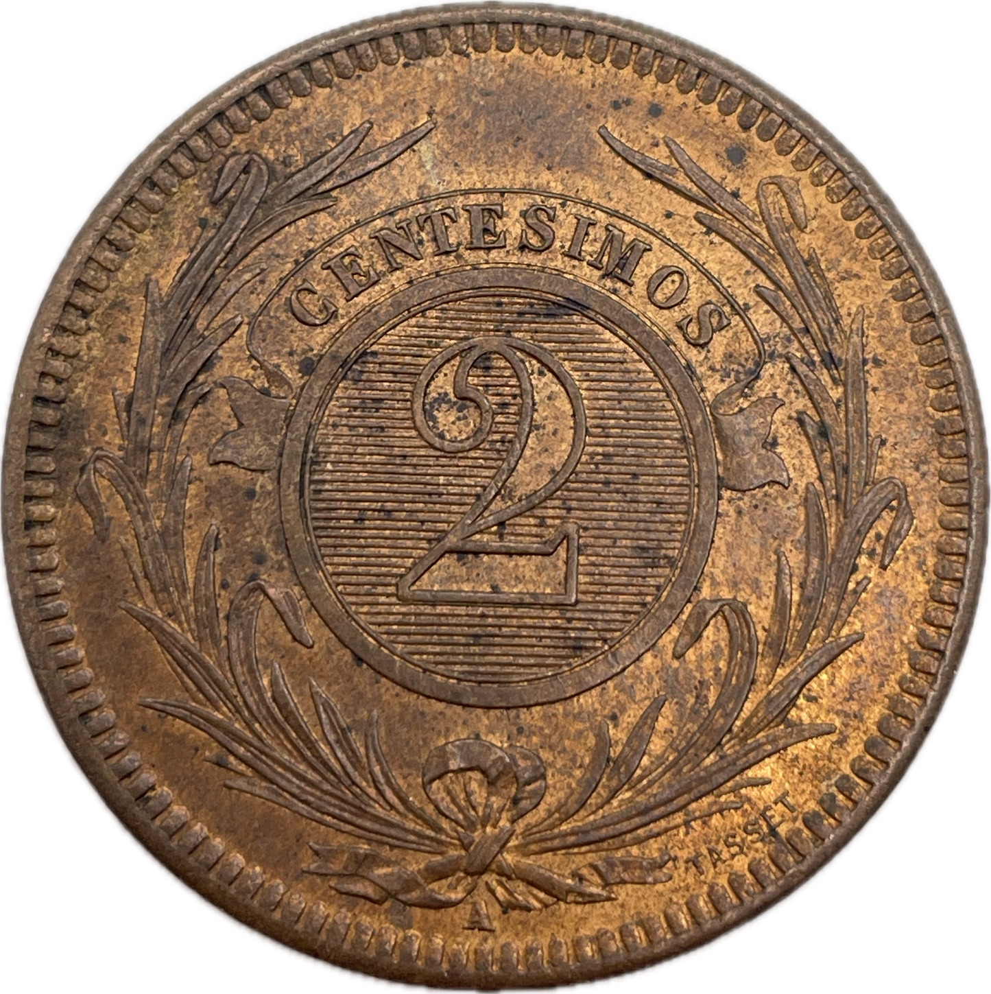 Uruguay - 1869 A - 2 Centésimos - Sin Circular