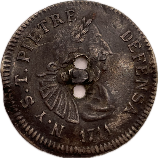 Botón Gauchesco de Plata - 1711 - N.S.T Pietre Defensa