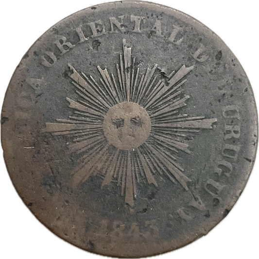 Uruguay - 1843 - 20 Centésimos - 3.4.1