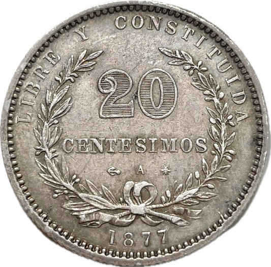 Uruguay - 1877 - 20 Centésimos - Sin Circular