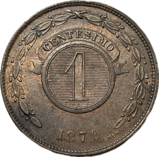 Paraguay - 1870 - 1 Cetésimo - Sin Circular