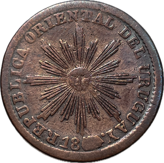 Uruguay - 1854 - 5 Centésimos - 8.1.1