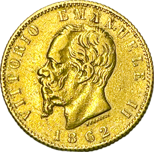 Italia - 1862 - 20 Liras