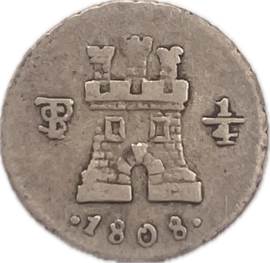 España Colonial - 1808 - Potosí - 1/4 Real