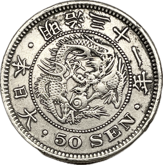 MAO_ Japón - 50 Sen - 1898