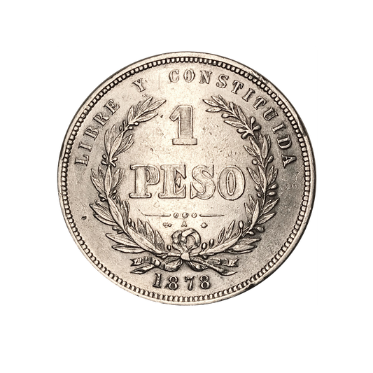 MU_ Uruguay / Peso del Naufragio / 1 Peso 1878