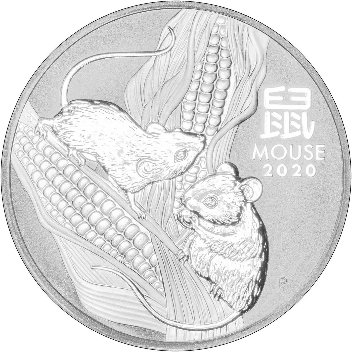 Australia - 2020 - 2 Dólares - 2 Onzas de Plata - "año del ratón"