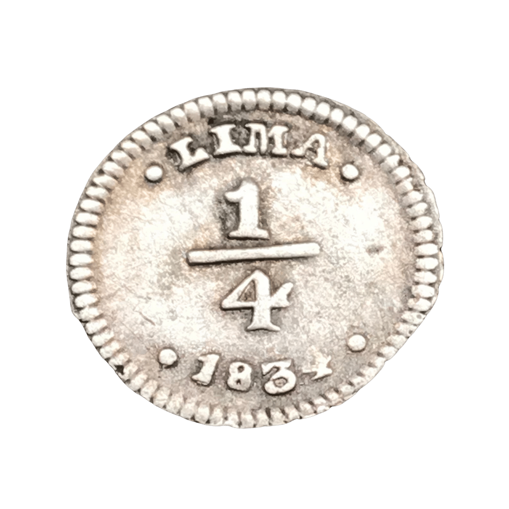 MM_ Perú -  ¼ Real 1834