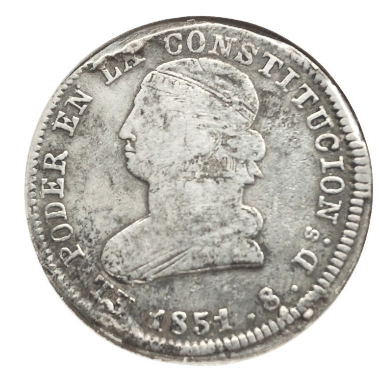 Ecuador - 1851 - 2 Reales – Numismática Magallanes
