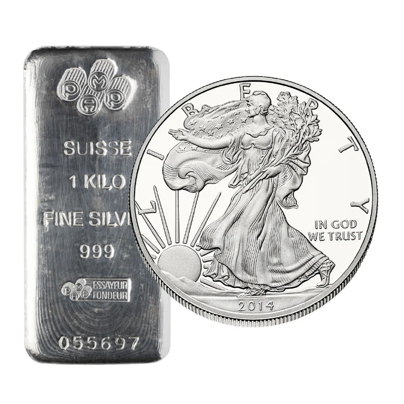 Monedas y Lingotes de Plata